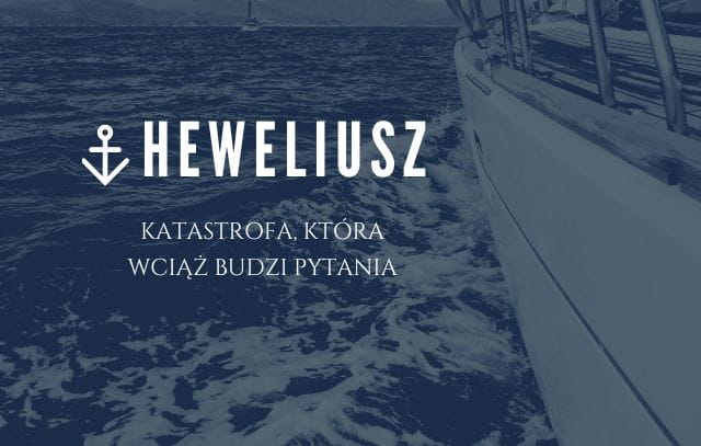 zdjęcie przedstawiające statek na morzu, promuje książkę "Heweliusz. Tajemnica katastrofy na Bałtyku".